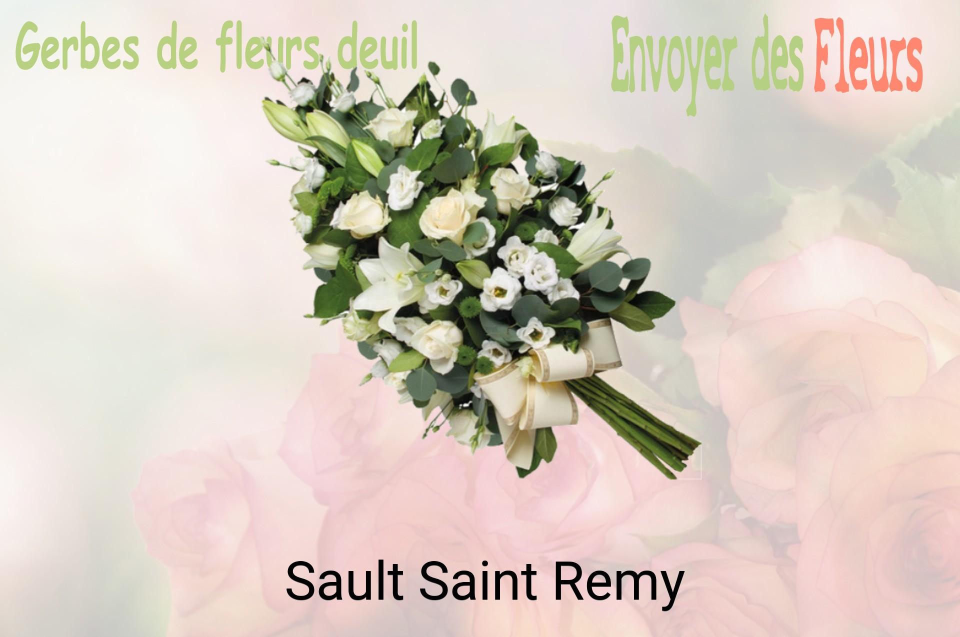 Gerbe de fleurs de deuil livrée à Sault-Saint-Remy